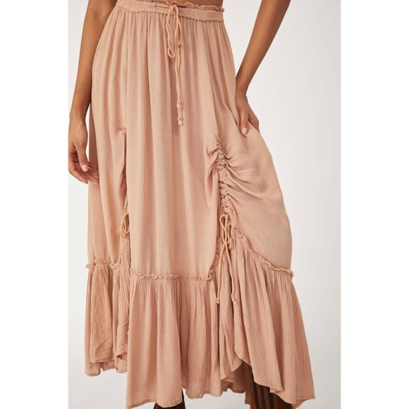FREE PEOPLE El Sol Convertible Maxi Skirt / Sepia Tone - Picture 5 of 12